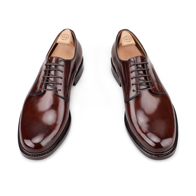 CORD Plain Toe Blucher in Shell Cordovan