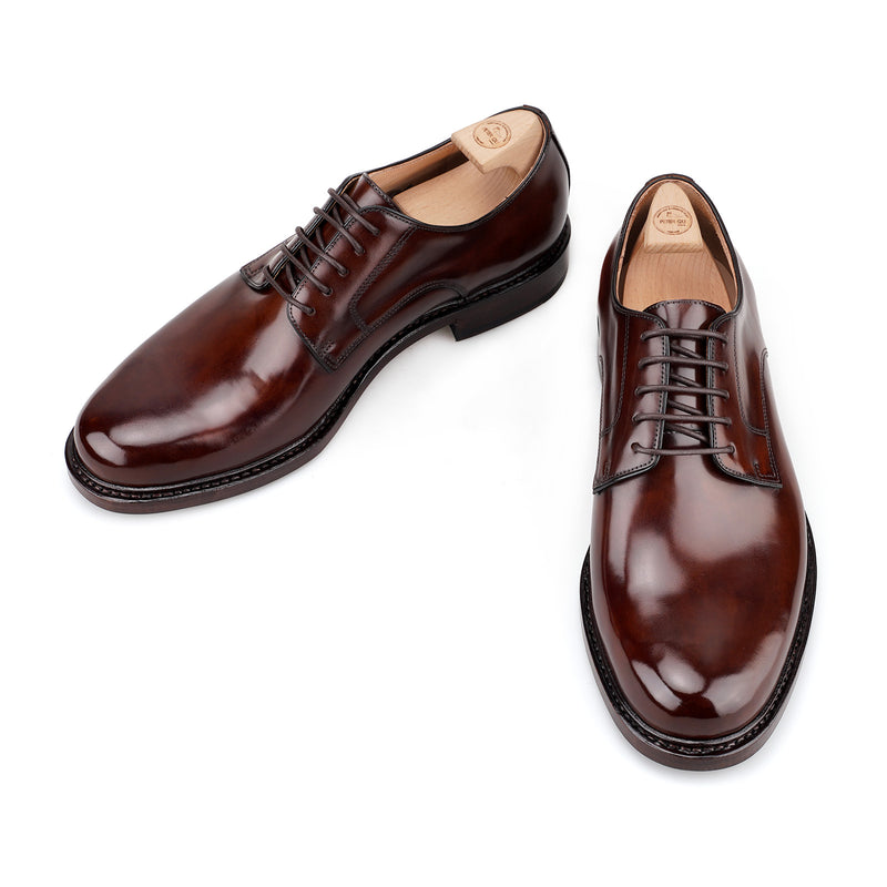 CORD Plain Toe Blucher in Shell Cordovan