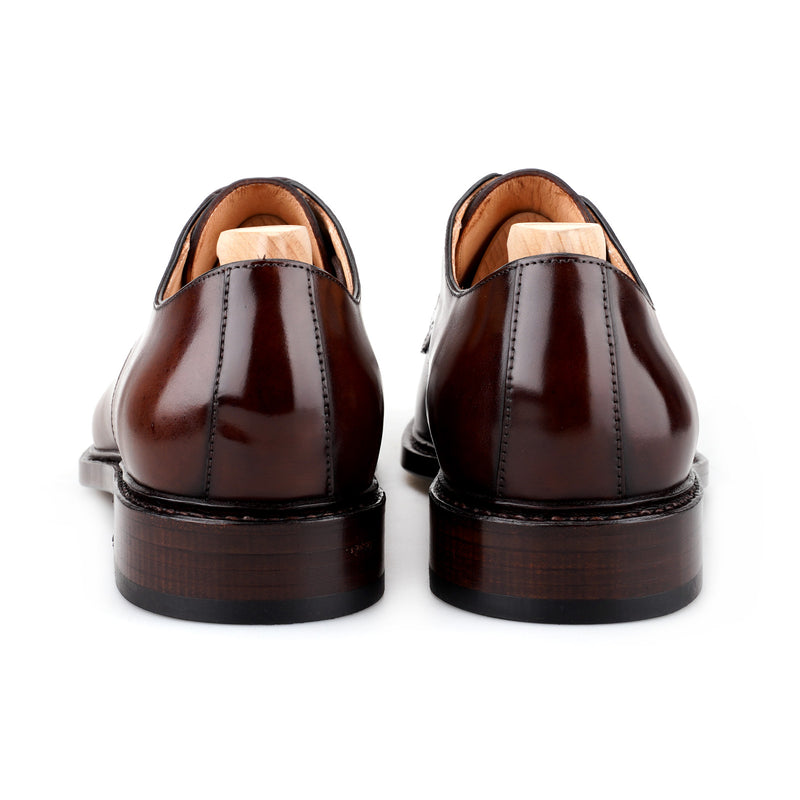 CORD Plain Toe Blucher in Shell Cordovan