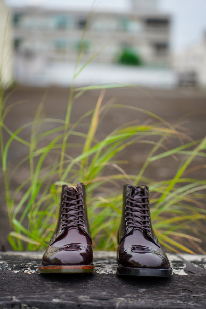 NOVA Cup Toe Stitch Down Jumper boot in Shell Cordovan