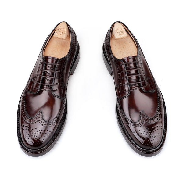 LONGWING Longwing Brogue Blucher in Shell Cordovan