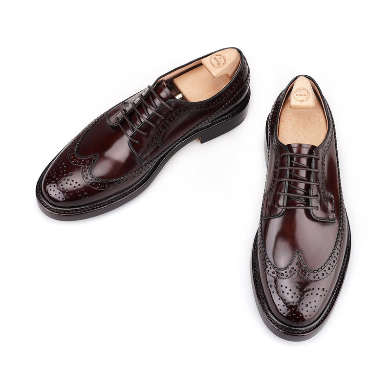 LONGWING Longwing Brogue Blucher in Shell Cordovan