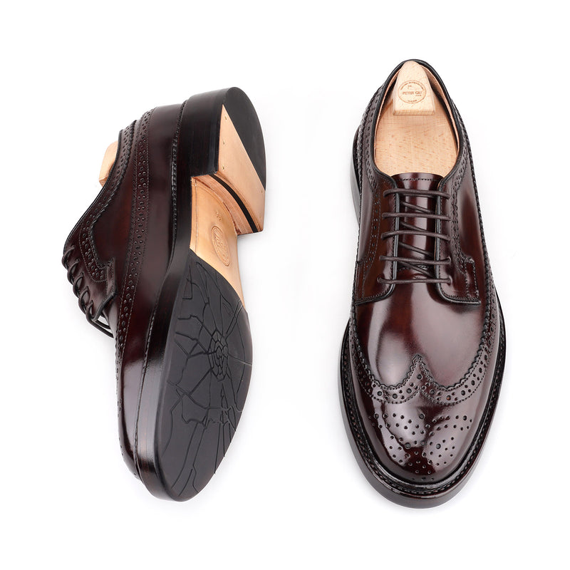 LONGWING Longwing Brogue Blucher in Shell Cordovan