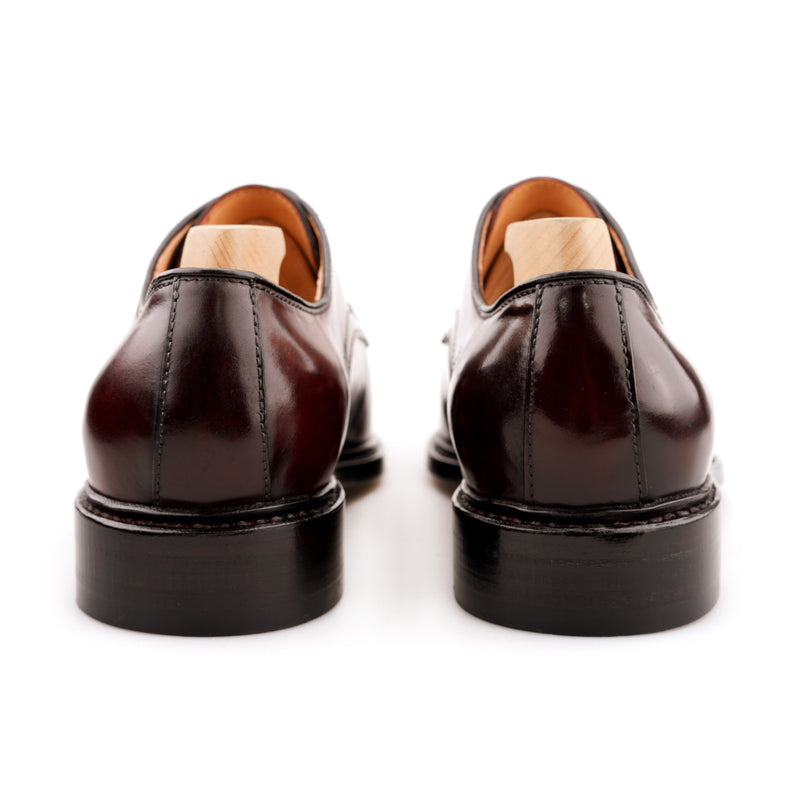 BLUCHER  Moccasin Split Toe Derby in Shell Cordovan