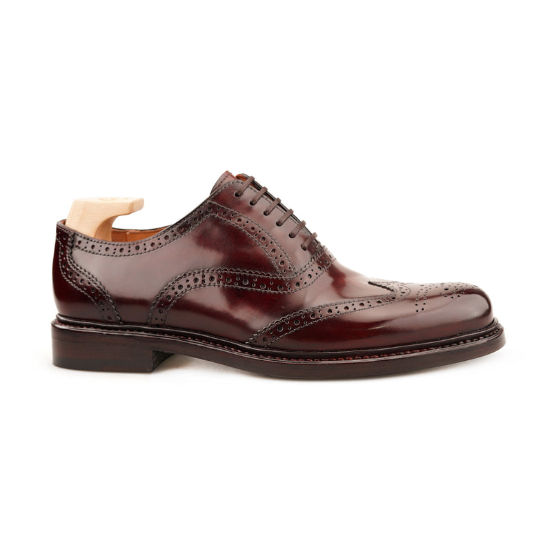 JAMES Brogues Oxford in Shell Cordovan