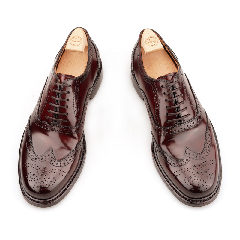 JAMES Brogues Oxford in Shell Cordovan