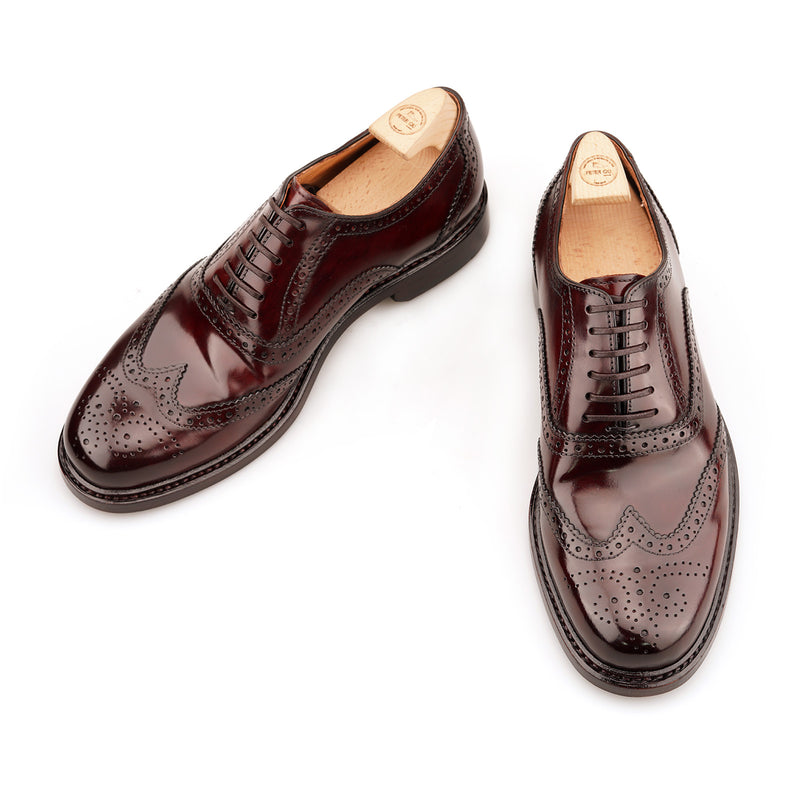 JAMES Brogues Oxford in Shell Cordovan