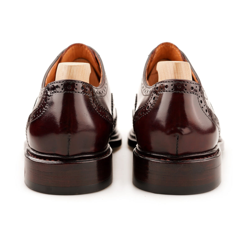 JAMES Brogues Oxford in Shell Cordovan