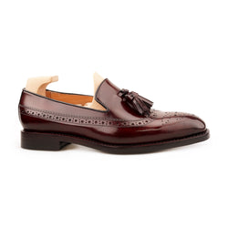 REACH Brogue Tassel Loafer in Shell Cordovan