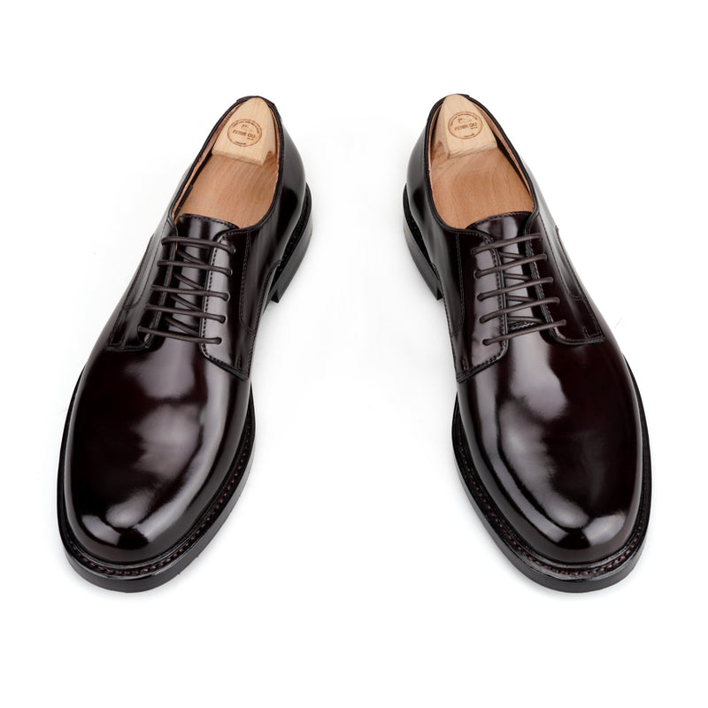 CORD Plain Toe Blucher in Shell Cordovan