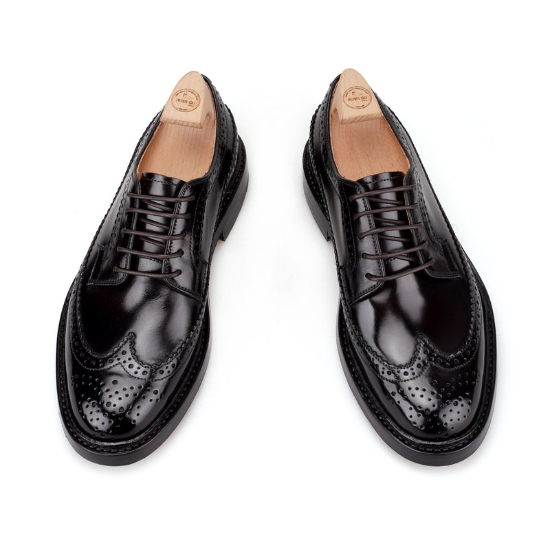 LONGWING Longwing Brogue Blucher in Shell Cordovan