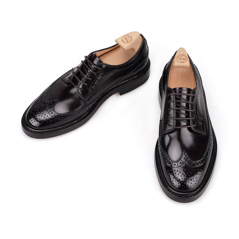 LONGWING Longwing Brogue Blucher in Shell Cordovan